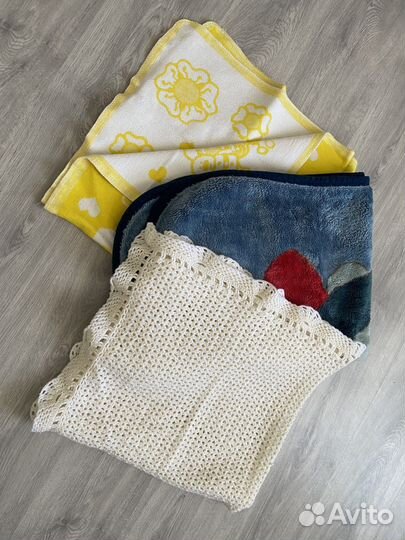 2 пледа и одеяло байка