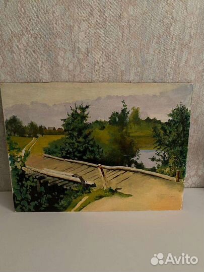 Картина маслом (пейзаж) без рамки