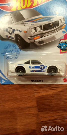 Машинки Hot Wheels:Mazda RX-3,Mercedes, Dodge