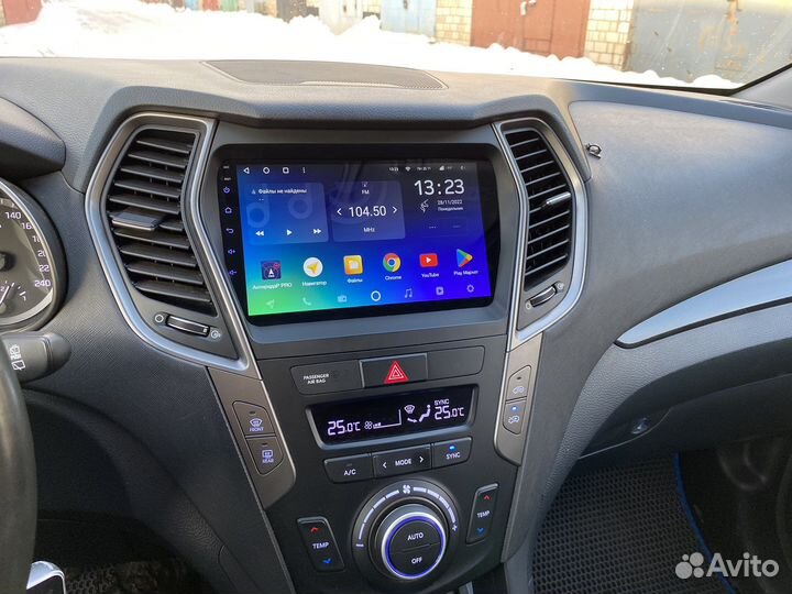 Магнитола Hyundai Santa Fe 2013-2018, есть Teyes