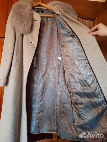 Пальто зимнее драповое 56