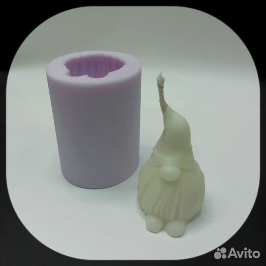 Силиконовая форма молд для изготовления свечей