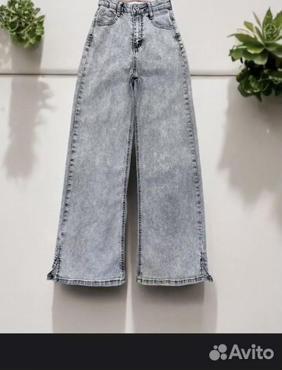 Джинсы широкие 42-44 (156см)