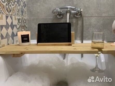 Полка столик для ванной