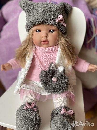 Испанская Кукла мягконабивная nines d’onil 45 с