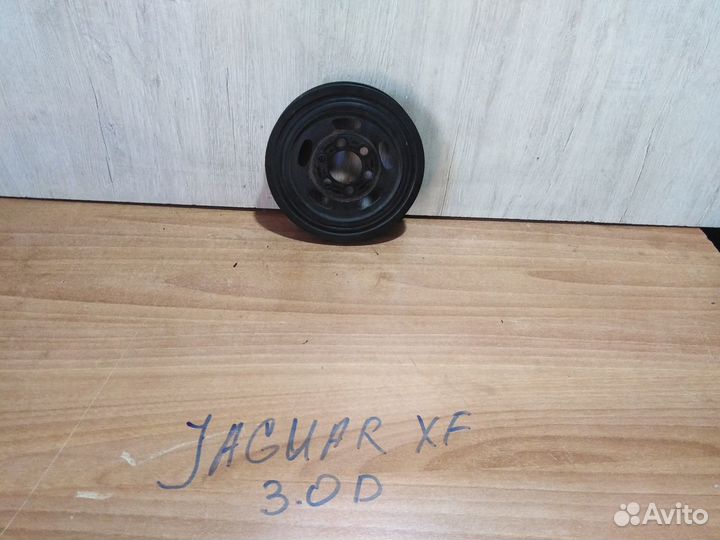 Шкив коленвала 2.7л диз. Jaguar XF, 2009г