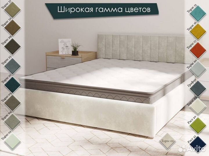 Мягкая кровать с матрасом 160/200