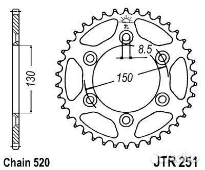 JT Звезда цепного привода JTF579.15