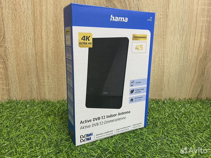 Комнатная DVB-T2 антенна hama H-121703