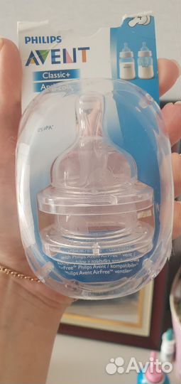 Соски для бутылочек avent anti-colic 4ка