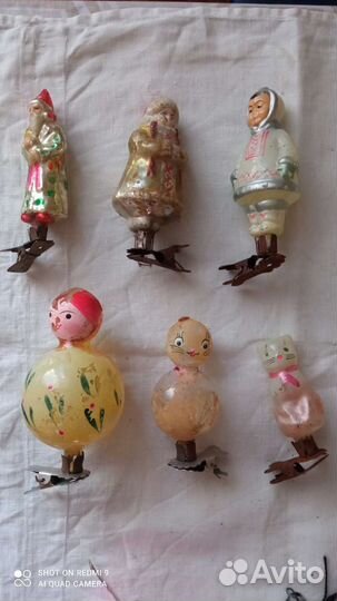 Игрушки ёлочные, СССР 1960-1970 гг