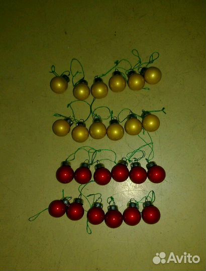 Шары новогодние. 24 шт