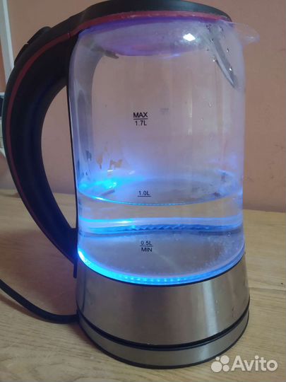 Чайник электрический стеклянный с подсветкой