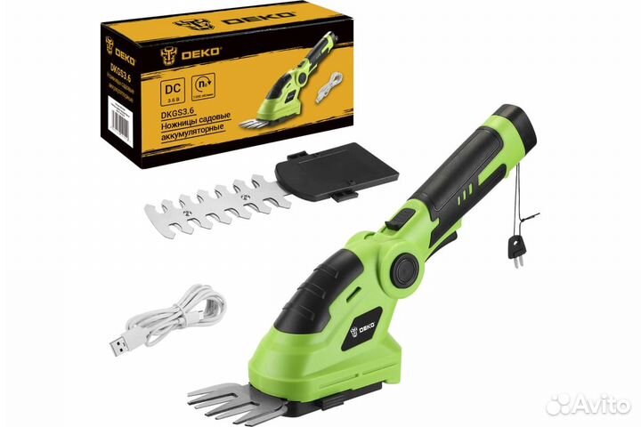 Садовые аккумуляторные ножницы deko dkgs3.6 063-42