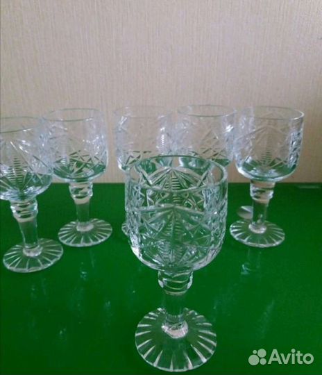 Хрустальные рюмки, вазы СССР