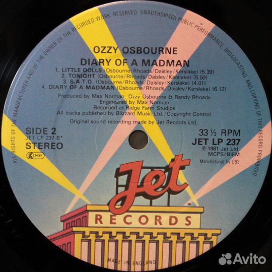 Ozzy Osbourne / Diary Of A Madman (LP)