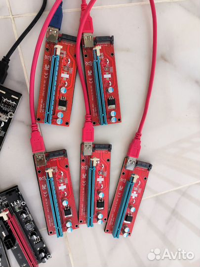 Райзеры для видеокарт PCI-E 1X to 16X