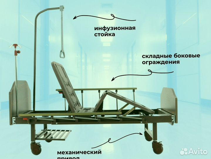 Кровать медицинская функциональная