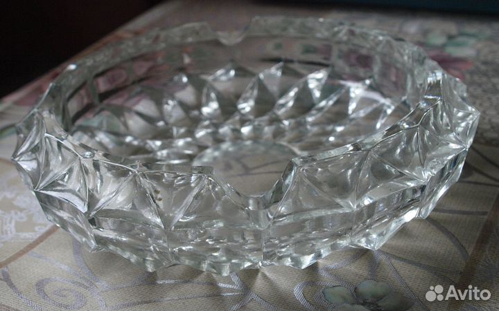 Хрустальная пепельница, Чехословакия, 1970-80 гг