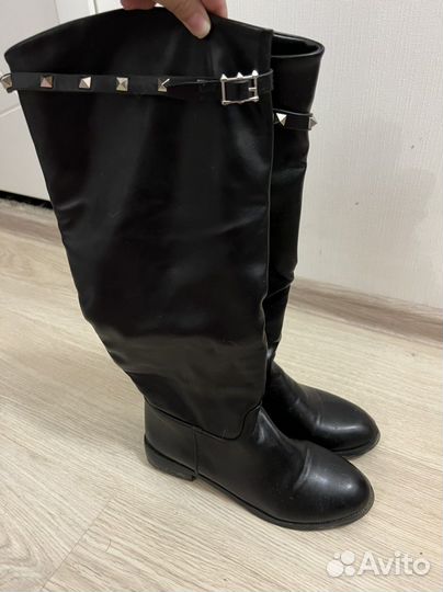 Осенние женские сапоги 37,5-38 размер