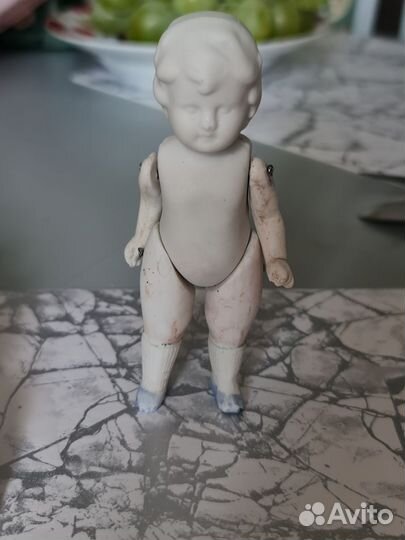 Антикварная редкая кукла(пупс) Германия фарфор