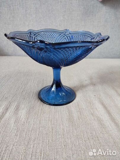 Ваза для фруктов на ножке СССР