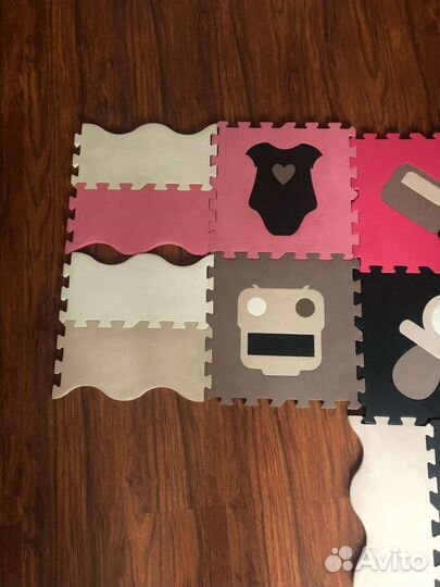 Напольный детский коврик пазл