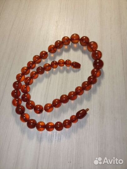 Янтарные бусы СССР 47 см