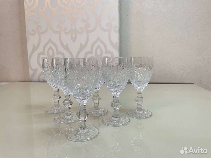 Хрустальные фужеры. Богемия