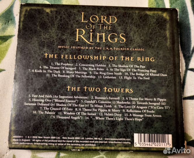 Lord of the Rings CD музыка из мира Толкиена