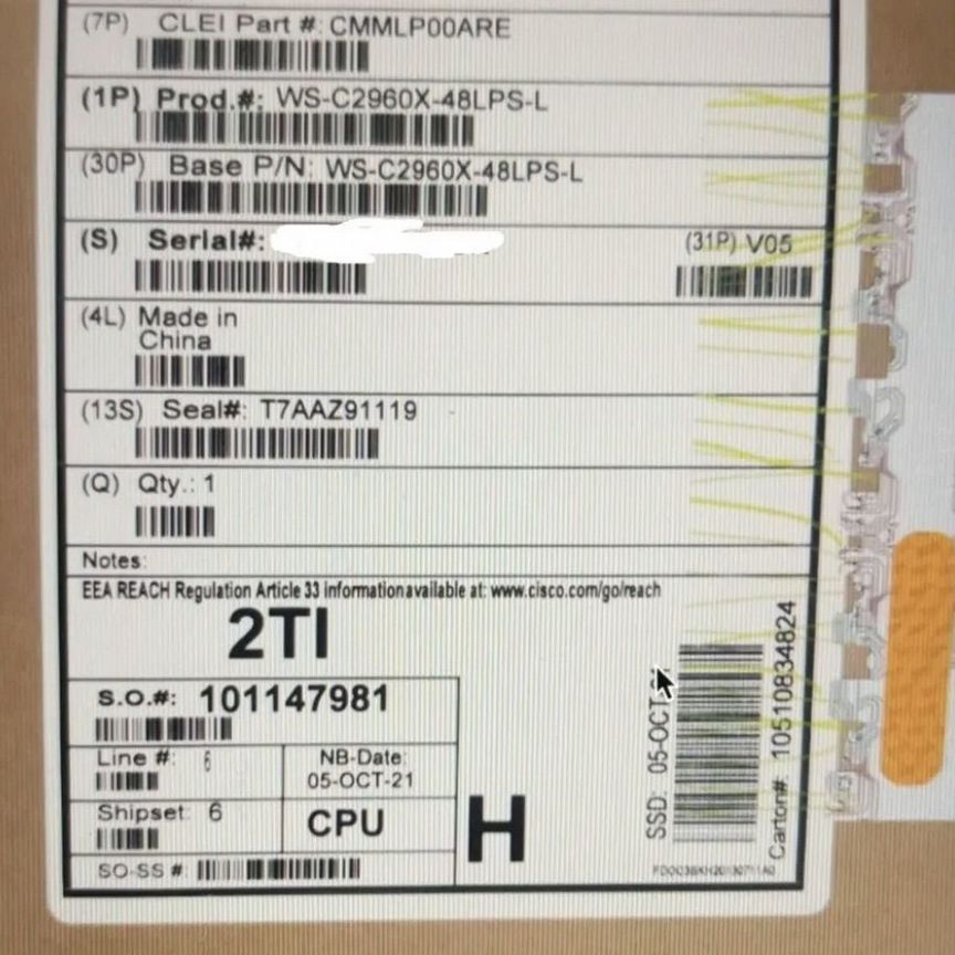 [WS-C2960RX-48LPS-L] Коммутатор Cisco Ws-C2960rx-48lps-L