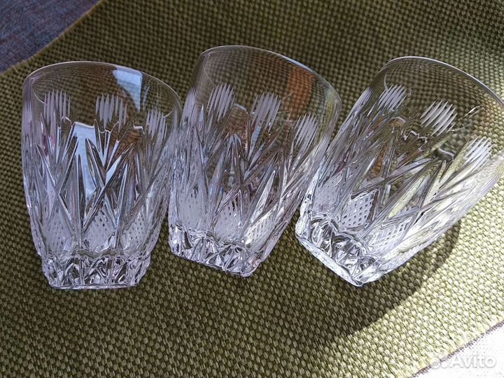 Стопки, хрусталь, 9 штук