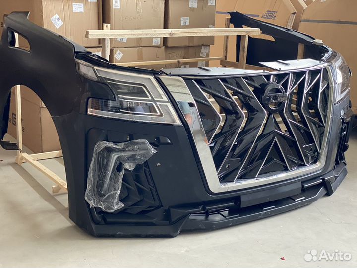 Nissan patrol y62 тюнинг feislift Black Hawk