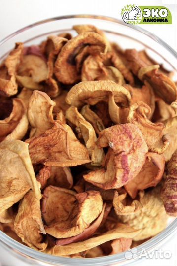 Сушеные яблоки - лакомство для грызунов