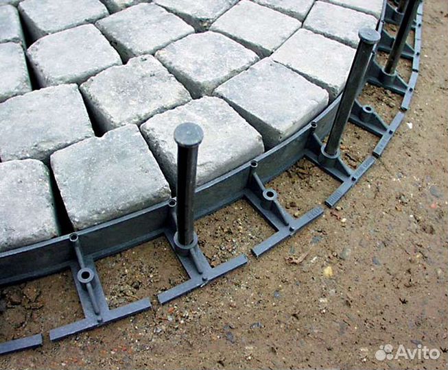 Бордюр садовый пластиковый гибкий Геобордюр