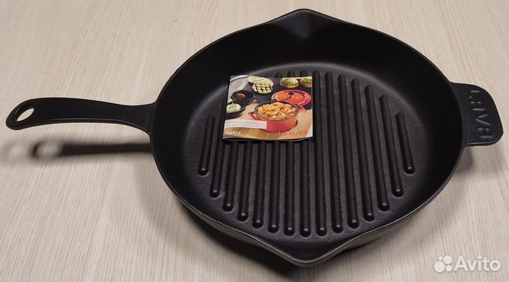 Сковорода Гриль с ручкой диа 28, Чугун Lava (Лава)