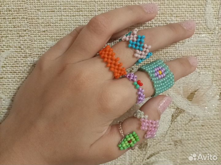 Кольца из бисера