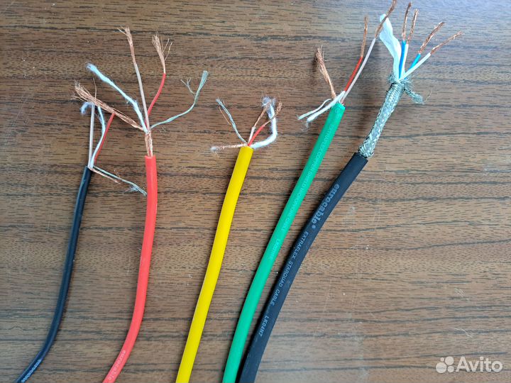 4-ех жильный Итальянский Микрофонный аудио кабель