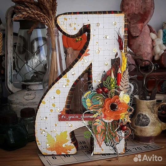 Подарок учителю на 1 сентября. Ночник буква