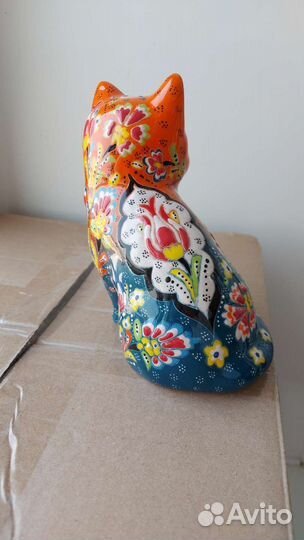 Статуэтка кошка, керамика