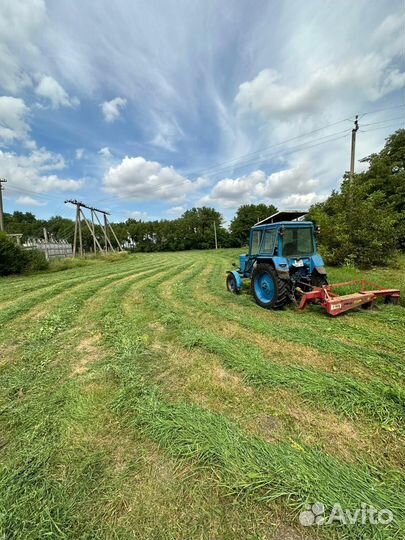 Фрезеровка и покос трактором