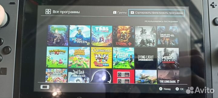 Nintendo switch rev 2 с играми + sd 128 gb