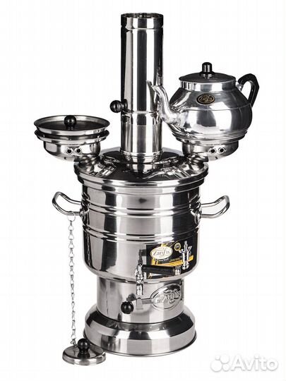 Самовар на дровах, жаровой Турецкий 3,5 л