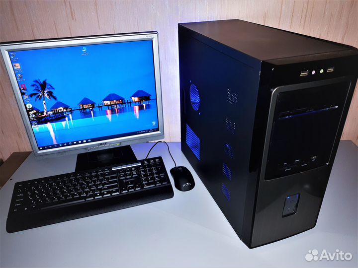 Компьютер В Сборе Intel 4-ядра 6GB/SSD+HDD/GTX250