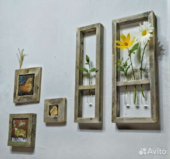 Рамка с пробирками для живых цветов