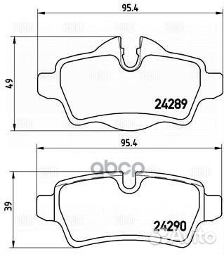 Колодки торм. для а/м Mini Cooper (06) /Clubman