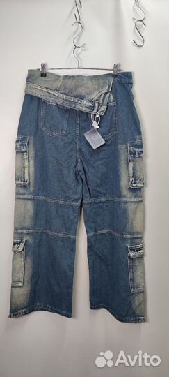 Новые женские джинсы-карго 48р