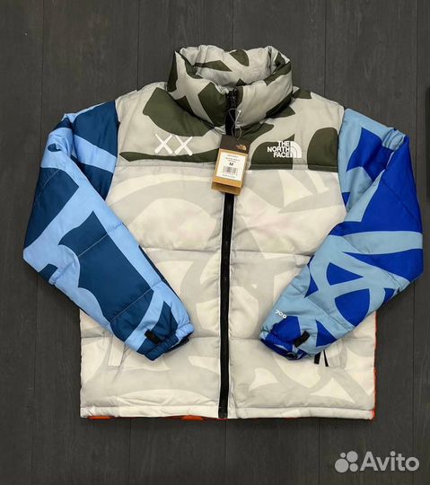 Куртка зимняя The north face 700 kaws