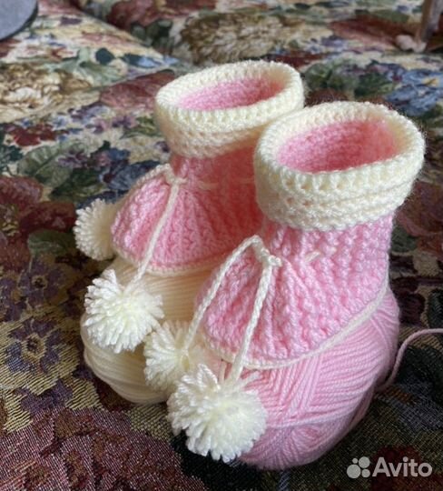 Вяжу пинетки/носочки для малышей