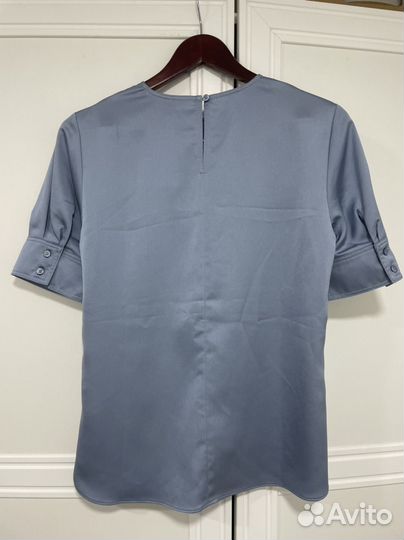 Блузка женская голубая с коротким рукавом новая